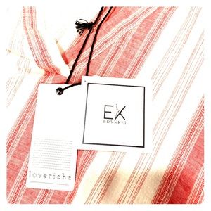 EDENKEI Loveriche Red and White Striped Blouse